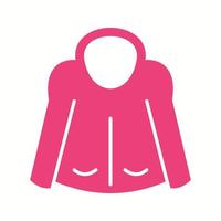 Beautiful Jacket Glyph Vector Icon