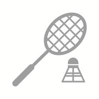 Beautiful Badminton Glyph Vector Icon