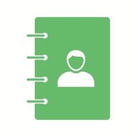 Beautiful Contacts Glyph Vector Icon