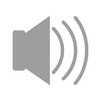 Beautiful Loud Speaker Glyph Vector Icon