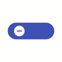 Beautiful Slide Button Glyph Vector Icon