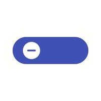 Beautiful Slide Button Glyph Vector Icon