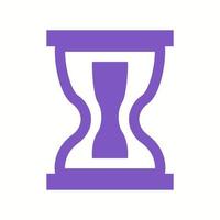 Beautiful hourglass Vector Glyph icon