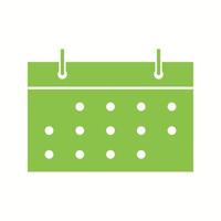 Beautiful Calendar Glyph Vector Icon