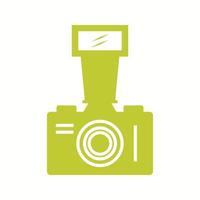 Beautiful Old Video Camera Glyph Vector Icon