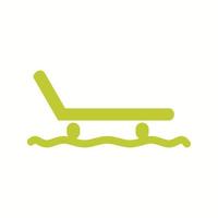 Beautiful Sled Glyph Vector Icon