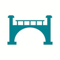 Beautiful Bridge Glyph Vector Icon