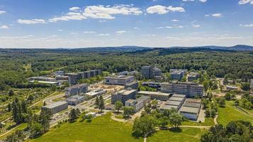 Drone picture of the Darmstadt technical university area photo