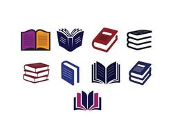 diseño de icono de vector de libro colorido