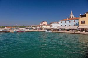 View onver the harbour of the historic town of Fazana on Istrian peninsula during daytime photo