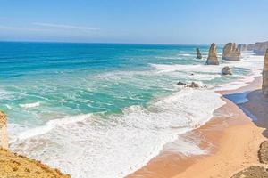 View over the rugged, wild coastline of the 12 Apostles in South Australia photo