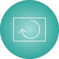 Beautiful Reload Line Vector Icon