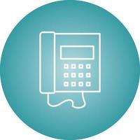 Beautiful Phone Line Vector Icon