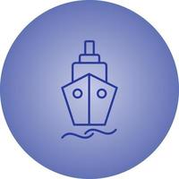 Beautiful Ship Vector line icon