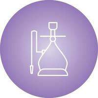 Beautiful Hookah  Line Vector Icon