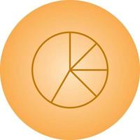 Beautiful Pie chart vector line icon