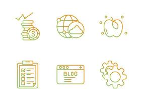 Job Promotion Vector Icon Set