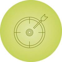 Beautiful target line icon vector