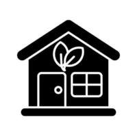 Eco House Vector Icon