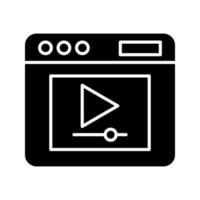 Video Player Vector Icon