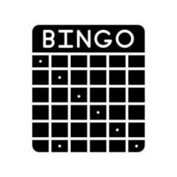 icono de vector de bingo