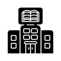 icono de vector de biblioteca