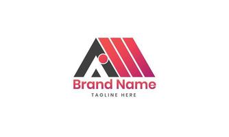 Real Estate logo with aim letter aim logo vector template