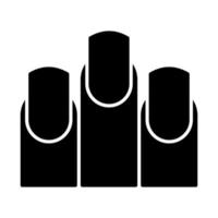 icono de vector de uñas