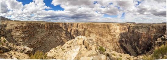 View over canyon of Little Colorado River from viewpoint in winter photo