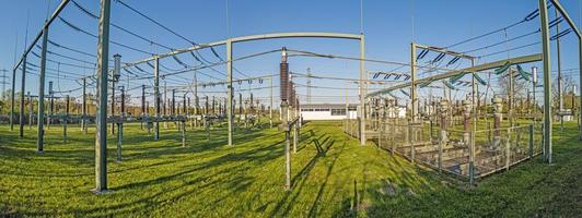 Picture of a german substation during the day photo