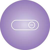 Beautiful Slide button Line Vector Icon