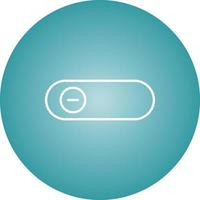 Beautiful Slide Button Line Vector Icon
