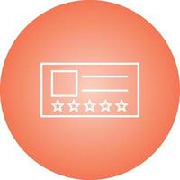 Beautiful Vip Card Line Vector Icon