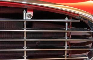 retro car grille close up photo