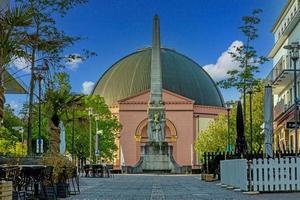 Picture on the St. Ludwig cupola church in the hessian university town Darmstadt taken from the pedestrian precinct photo