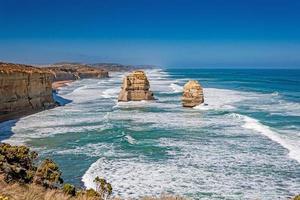 View over the rugged, wild coastline of the 12 Apostles in South Australia photo