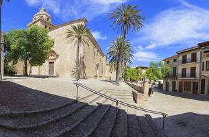 Historic marketplace in Mallorca during daytime in summer photo