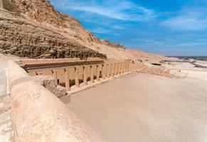ancient building with columns in egypt photo