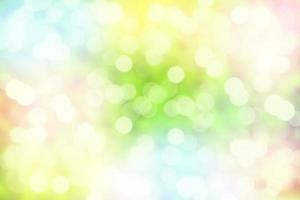 Abstract white bokeh and blur reflection lighting on light colorful background. photo