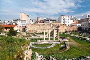 ancient building with columns in Athens photo