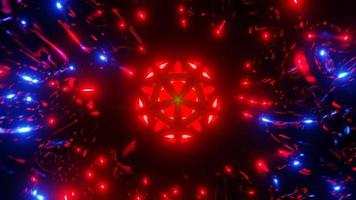 red blue space ball among the stars sci fi vj loop template. High quality 4k footage video