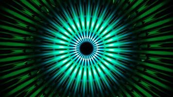 blue green rotating circle vj loop with glow. High quality 4k footage video