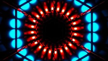 abstrakte rotierende blaue rote Kreishintergrundanimation. hochwertige 4k-Aufnahmen