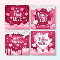 Valentines Social Media Post vector