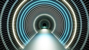 high speed vj loop in metal tunnel, quantum jump. High quality 4k footage video