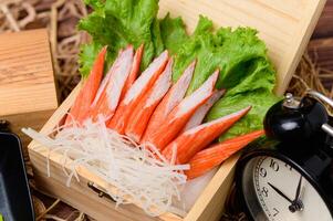 Food Menu Sasemi Crab Stick photo