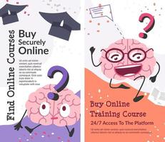 Buy securely online course, training and studies vector