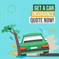 Get car insurance quote now, vehicle coverage vector