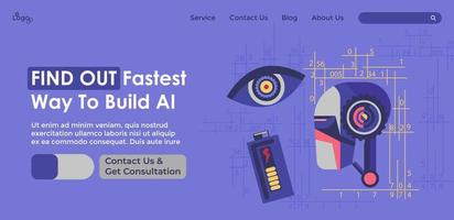 Find out fastest way to build AI, website page vector