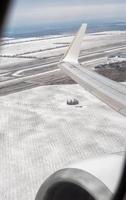 plane takes off from the airport in Ukraine photo